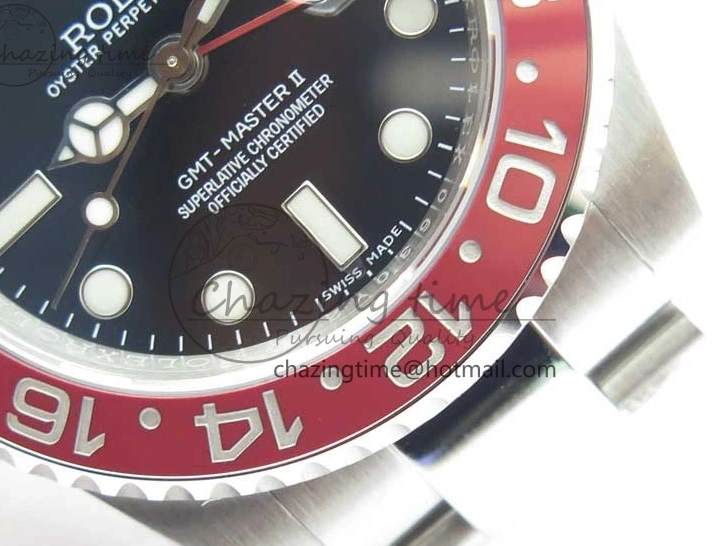 MiroTime 0413 GMT Master II 126719 BLRO Red Blue Ceramic 316L Steel ROF Best Edition Black Dial on SS Bracelet A Elegant 2654
